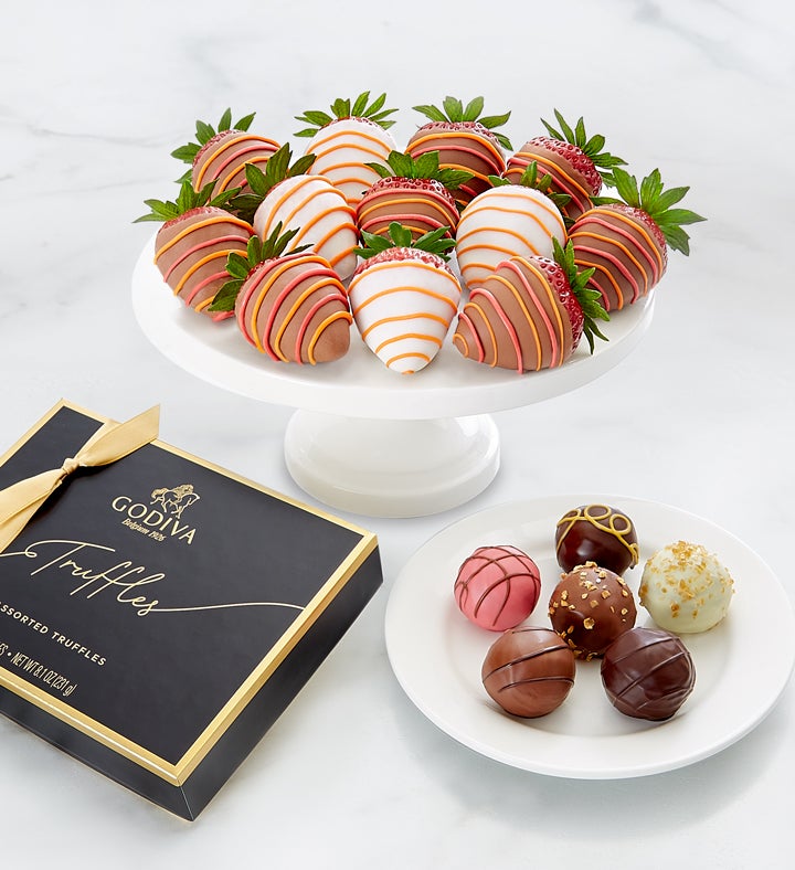 Godiva® 12pc Signature Truffles & Autumn Strawberries